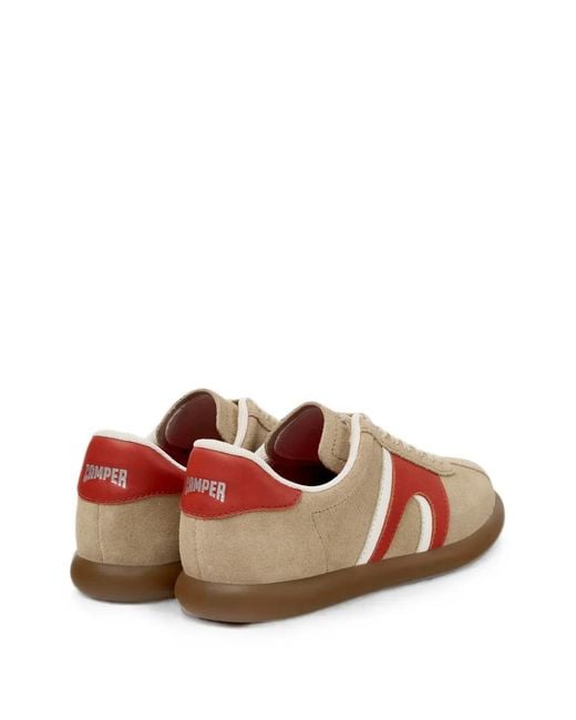 Camper Pink Pelotas Soller Suede Sneakers