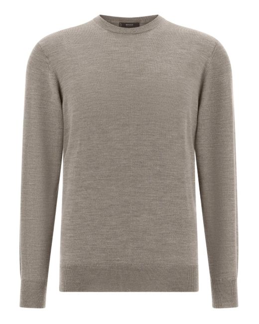 Boggi Gray Crew-Neck Sweater for men