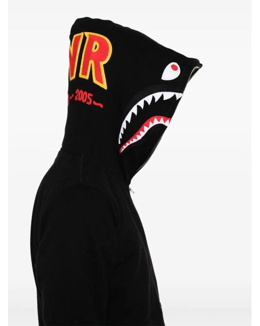 Sudadera 2ND Shark con capucha A Bathing Ape de hombre de color Black