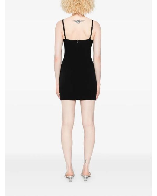 Blumarine Mini-Jurk Verfraaid Met Rozen in het Black