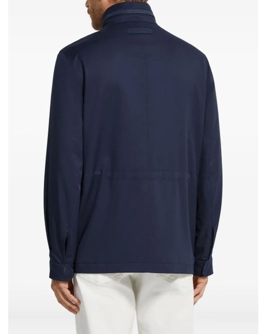 Zegna Blue 250Cc Field Jacket for men