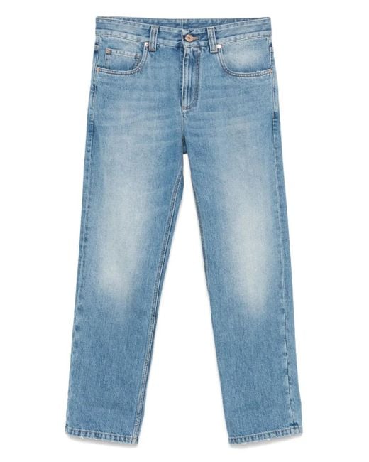 Brunello Cucinelli Turn-up Hem Jeans Blue