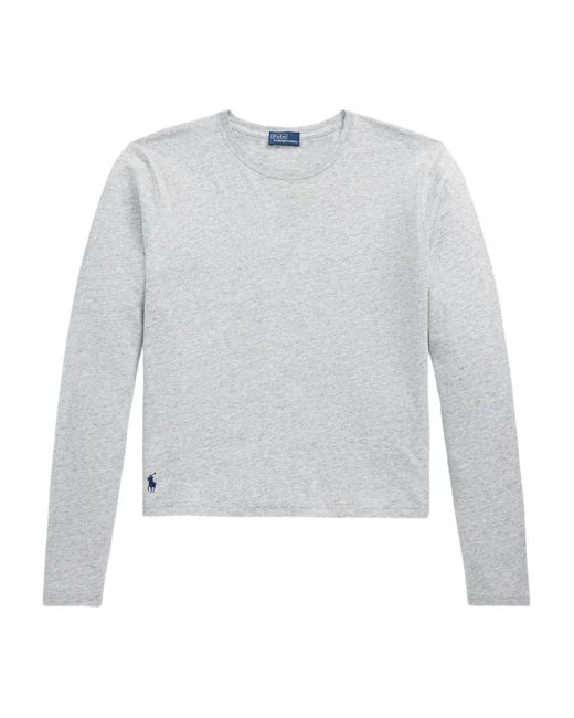 Polo Ralph Lauren White Long-Sleeve T-Shirt