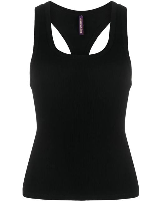 Maison Close Black Logo-Print Organic Cotton-Blend Hoodie