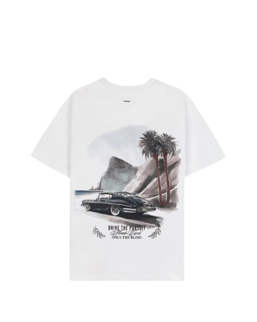 Only the Blind White Coastal Pursuit Graphic T-Shirt for men