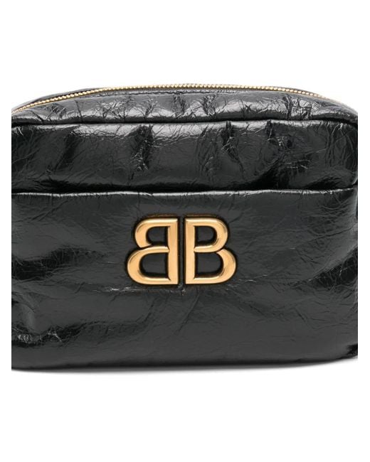 Balenciaga Black Mini Monaco Shoulder Bag