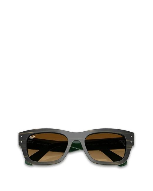 Ray-Ban Gray Joaeph Geometric Hinges Sunglasses