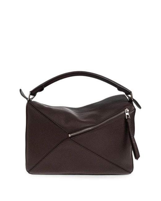 Loewe Brown Large Puzzle Shoulder Bag for men