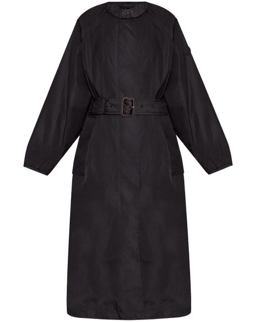 Save The Duck Black Mava Belted Trench Coat