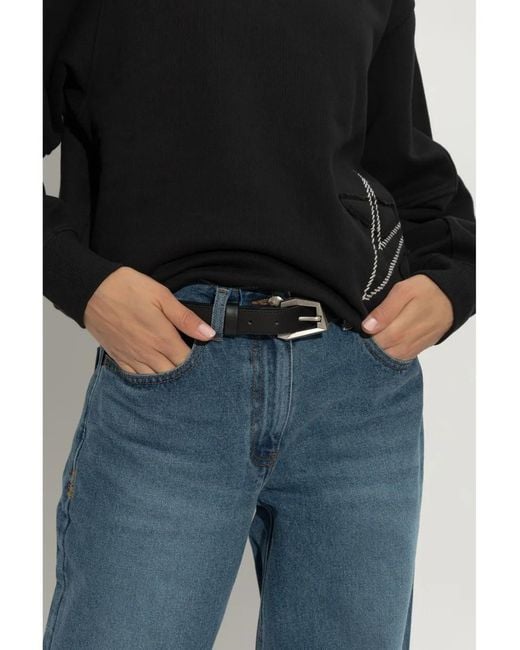 Adererror Black Leather Belt