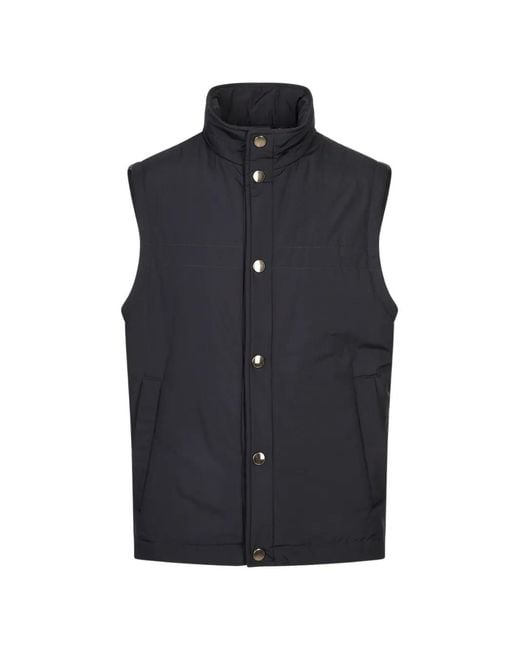 Canali Blue High-Neck 2-In-1 Jacket for men
