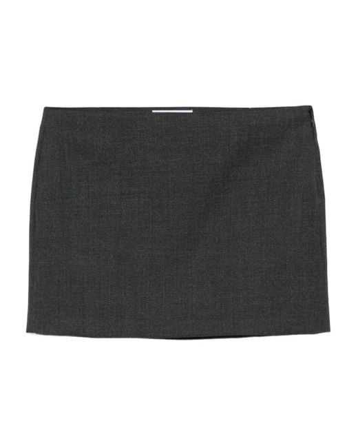 Givenchy Black Wool Mini Skirt