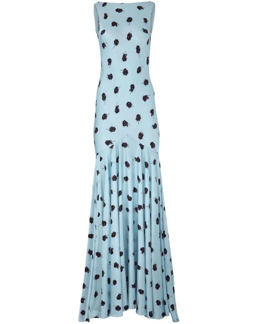 Robe À Design Sans Manches Nina Ricci en coloris Blue