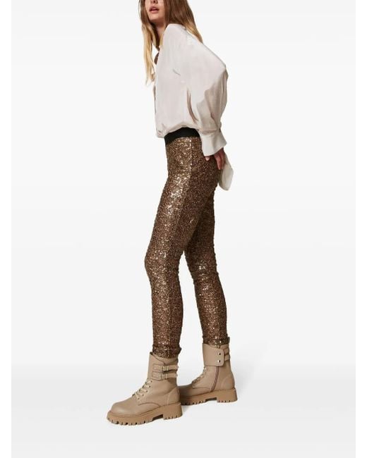 Twinset Natural Myfo Combat Boots