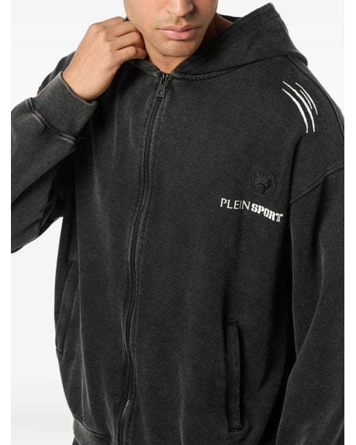 Sudadera con capucha y estampado gráfico Philipp Plein de hombre de color Black