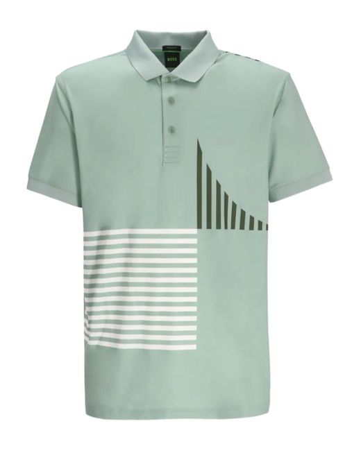 Boss Green Paddy Graphic-Print Polo Shirt for men