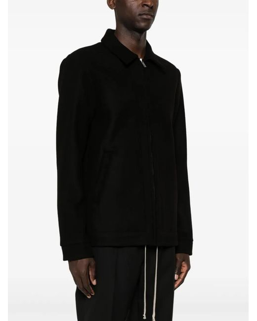 Rick Owens Black Brad Virgin-Wool Jacket for men