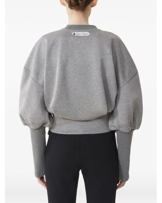Sudadera Con Cinturón Lanvin de color Gray