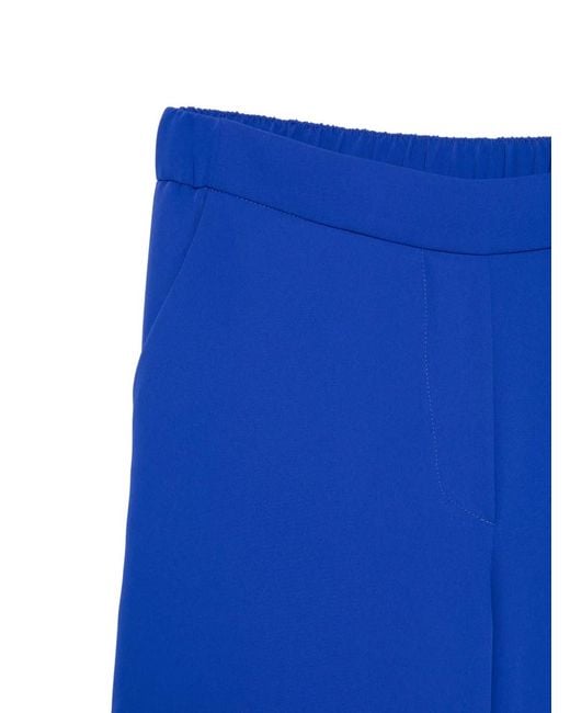 P.A.R.O.S.H. Blue Elasticated Palazzo Pants
