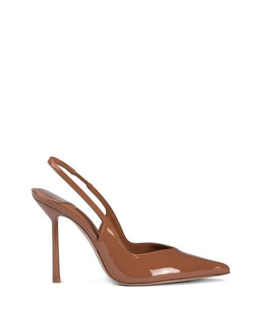 Le Silla White Vivienne Heeled Pumps