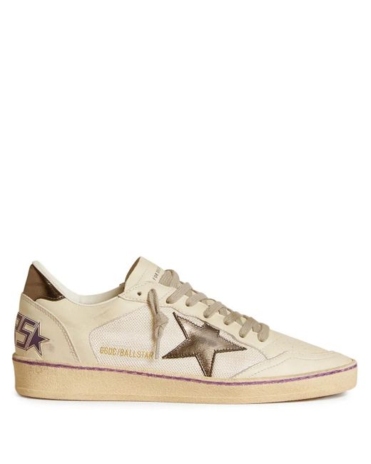 Golden Goose Deluxe Brand Brown Ball Star Lace-Up Sneakers