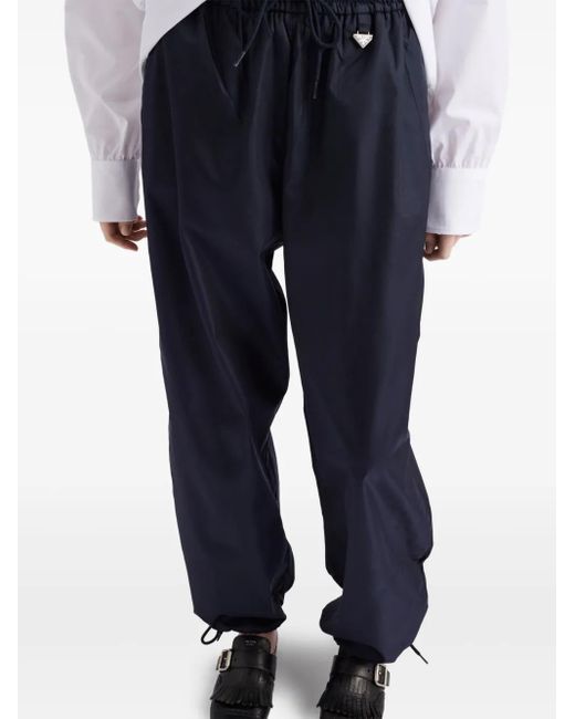 Joggers Re-Nylon Con Coulisse di Prada in Blue