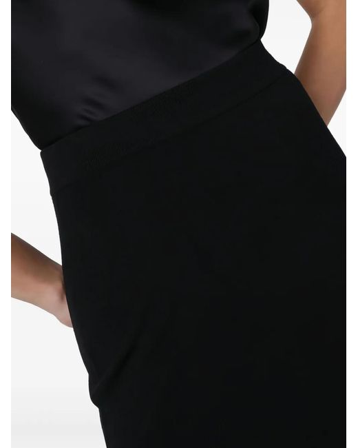 Saint Laurent Black Wool Skirt