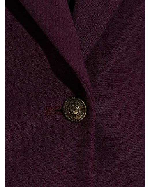 Versace Jeans Couture Purple Button Blazer