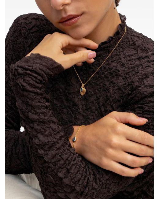 Collana Con Pendente di Dower & Hall in Metallic