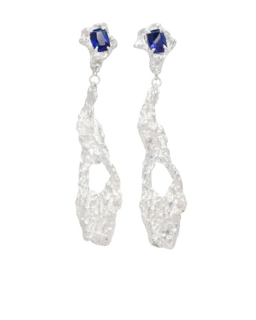 Loveness Lee White Ceciliae Drop Earrings
