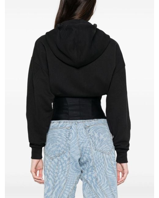 Mugler コルセット パーカー ブラック | Lyst