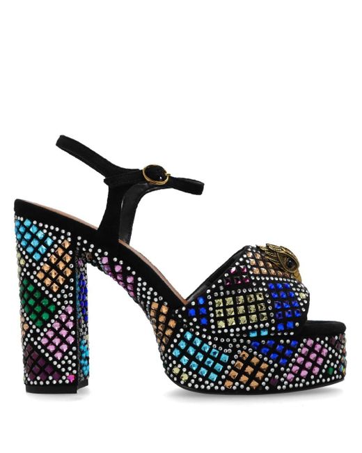 Kurt Geiger ケンジントン 125mm プラットフォーム サンダル Blue