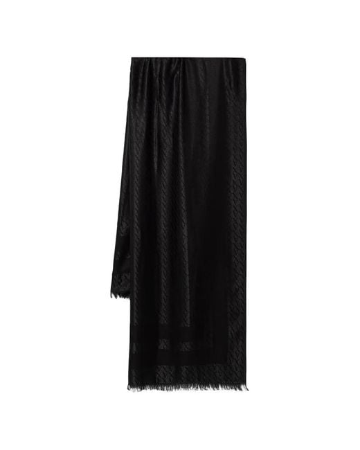 Sciarpa Con Monogramma di ARMANI EXCHANGE in Black