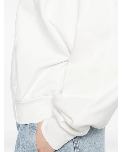 Sportmax White Sweat À Col Rond