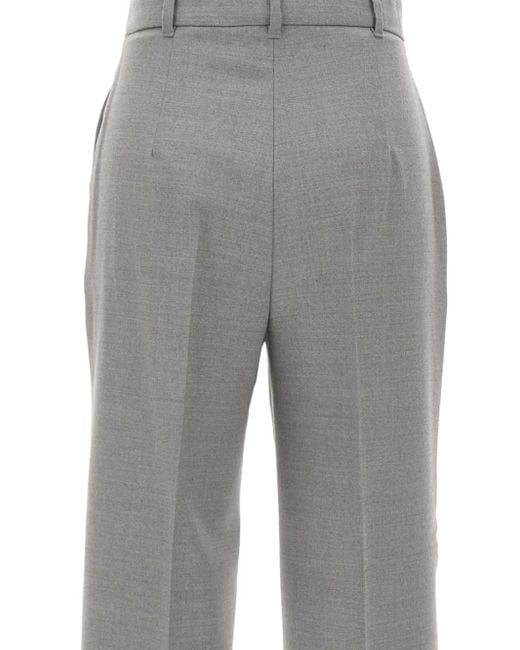 Pantaloni Lambro A Vita Alta di Max Mara in Gray