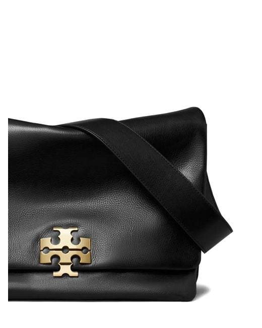 Tory Burch Black Large Charlie Runway Shoulder Bag, One Size