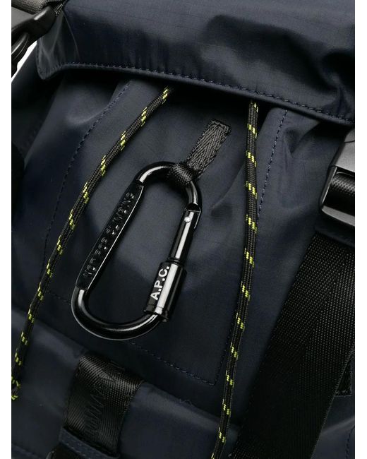 A.P.C. Rucksack Mit Logo-Patch in Black für Herren