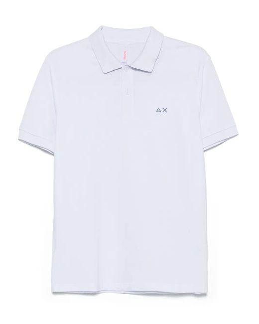 メンズ Sun 68 フローラル ポロシャツ White