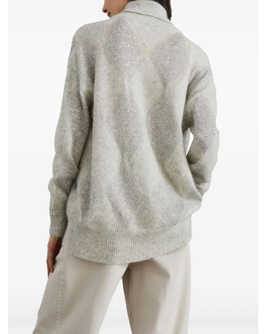 Brunello Cucinelli Gray Sweaters