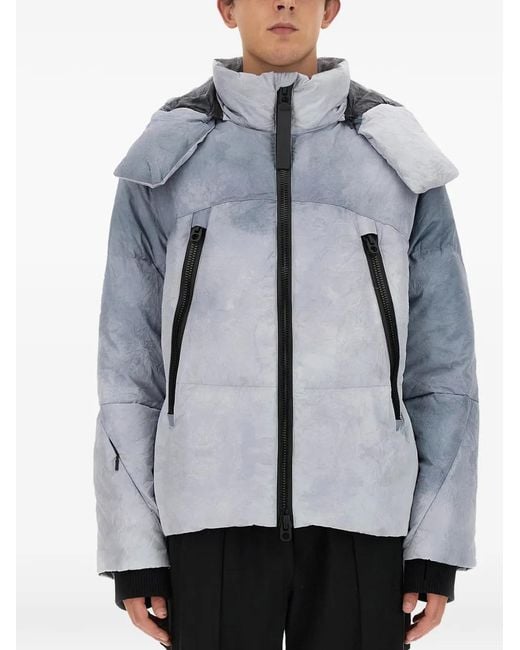 JG1 Gray Padded Hooded Jacket for men