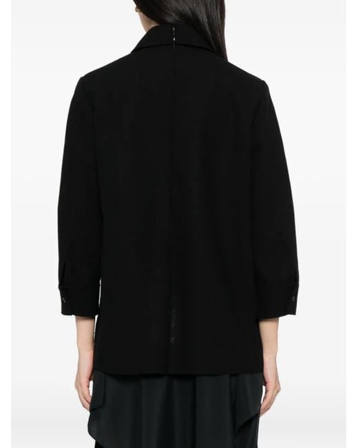 Jil Sander ウールカラートップ Black