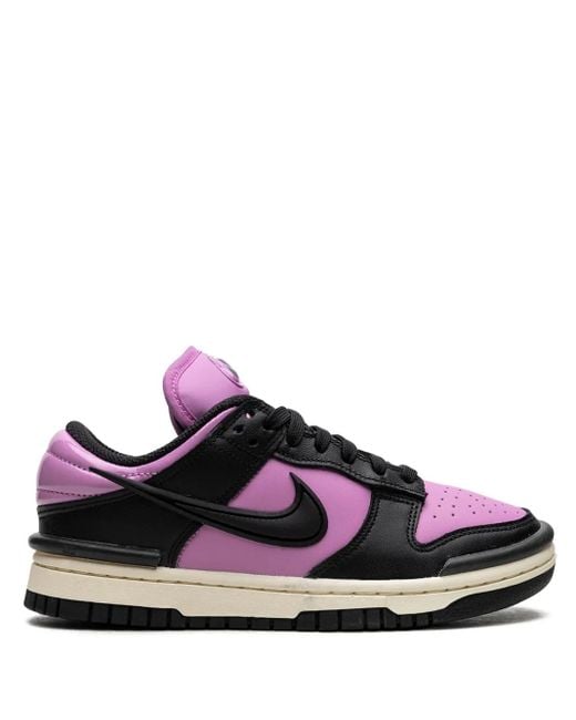 Nike Pink Dunk Low Twist "Rush Fuchsia" Sneakers