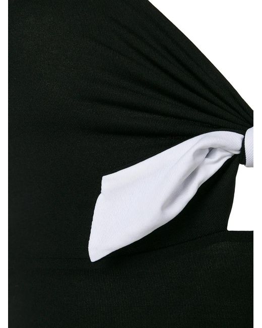 Fisico Black Bow-Detail Swimsuit