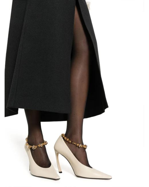 Gonna Lunga Svasata Con Spacco di Philosophy Di Lorenzo Serafini in Black