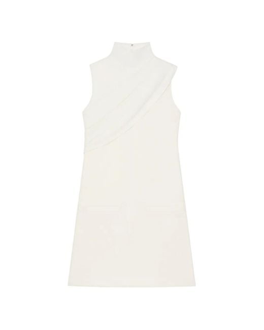 Courreges White Twist A-Line Mini Dress