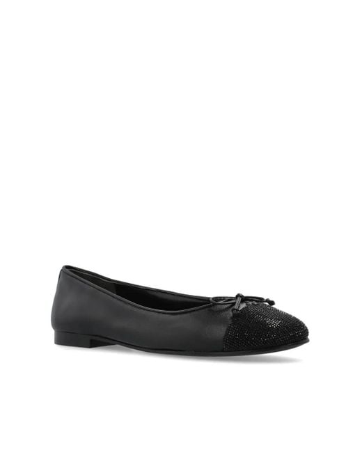 Tory Burch Black Leather Ballet Flats