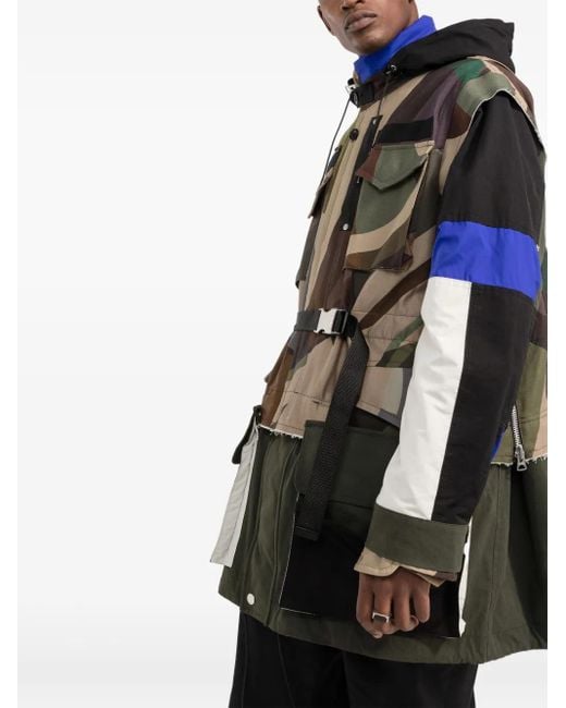 Sacai Black Jackets Brown for men