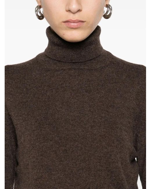 Barba Napoli Brown Pullover Mit Rollkragen