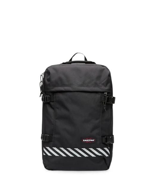 Eastpak Black Large Travelpack Striped Backpack
