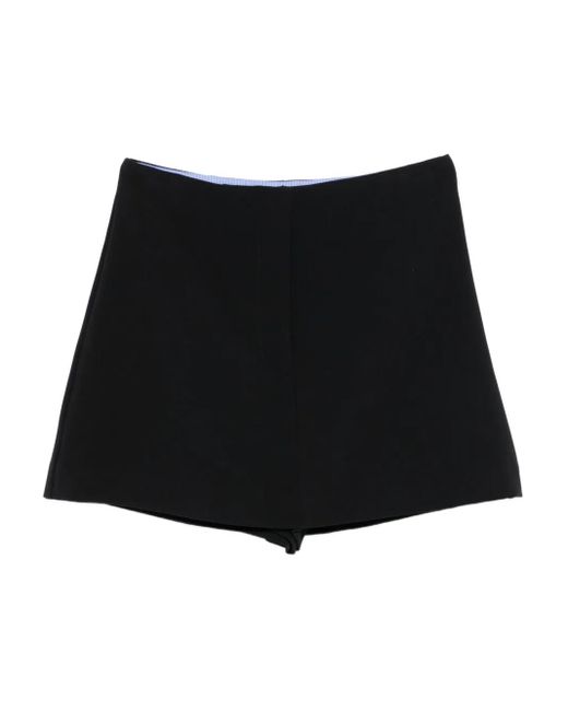 Pantalones cortos de vestir de talle alto Ottod'Ame de color Black